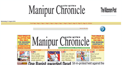 Desktop Screenshot of manipurchronicle.net